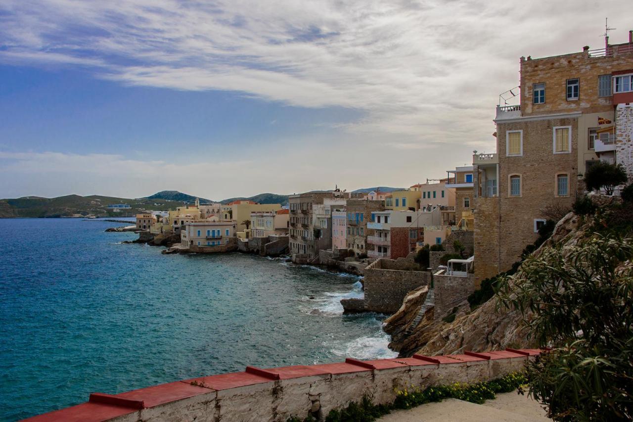 Mother'S House In Syros Aegean Sea Ποσειδωνία Εξωτερικό φωτογραφία